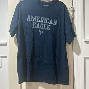 American Eagle Outfitters Dark Blue Graphic Tee
